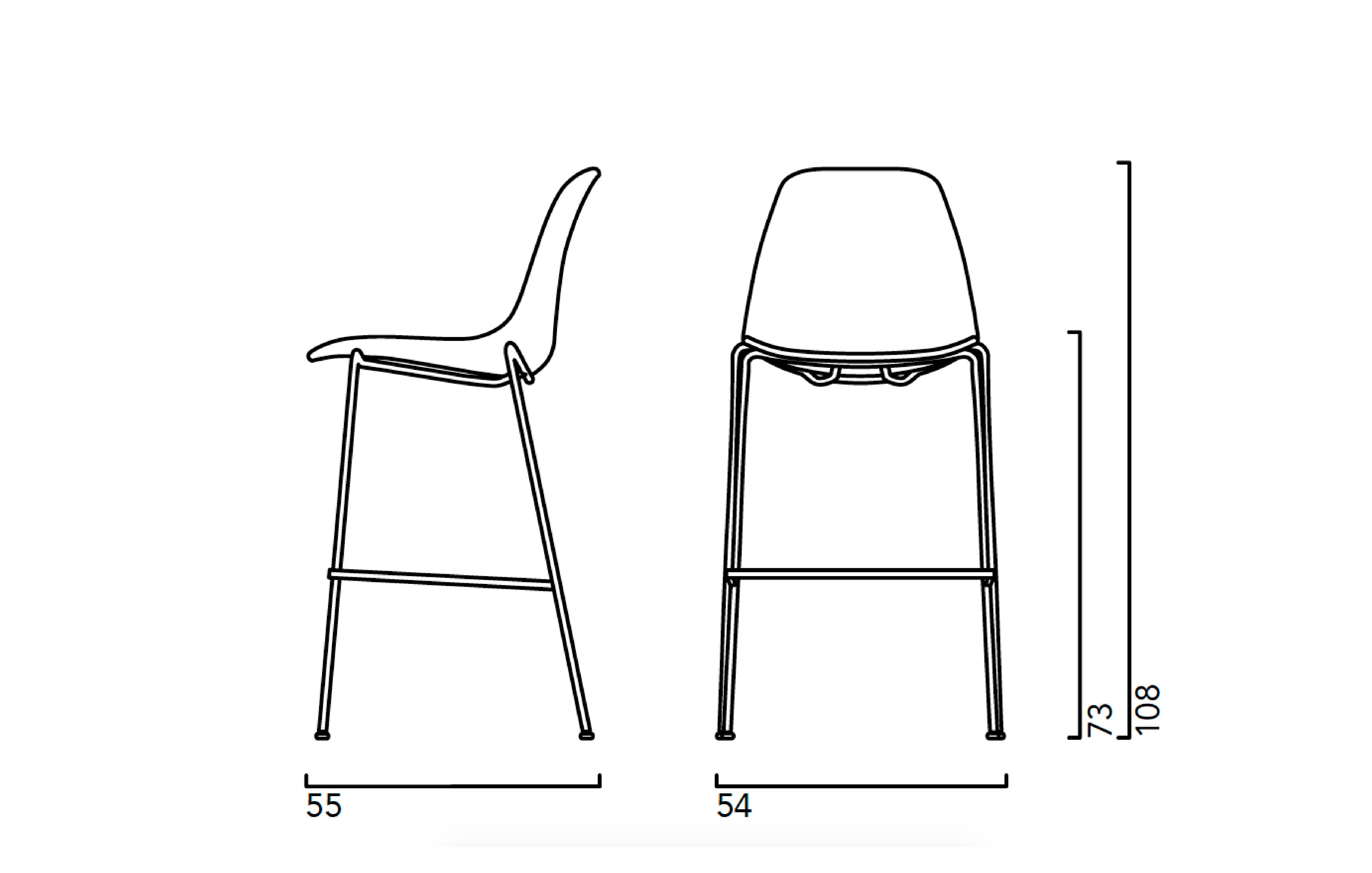 Полипропиленовый стул Crassevig Pola ARCH-00082914 - Вид №4