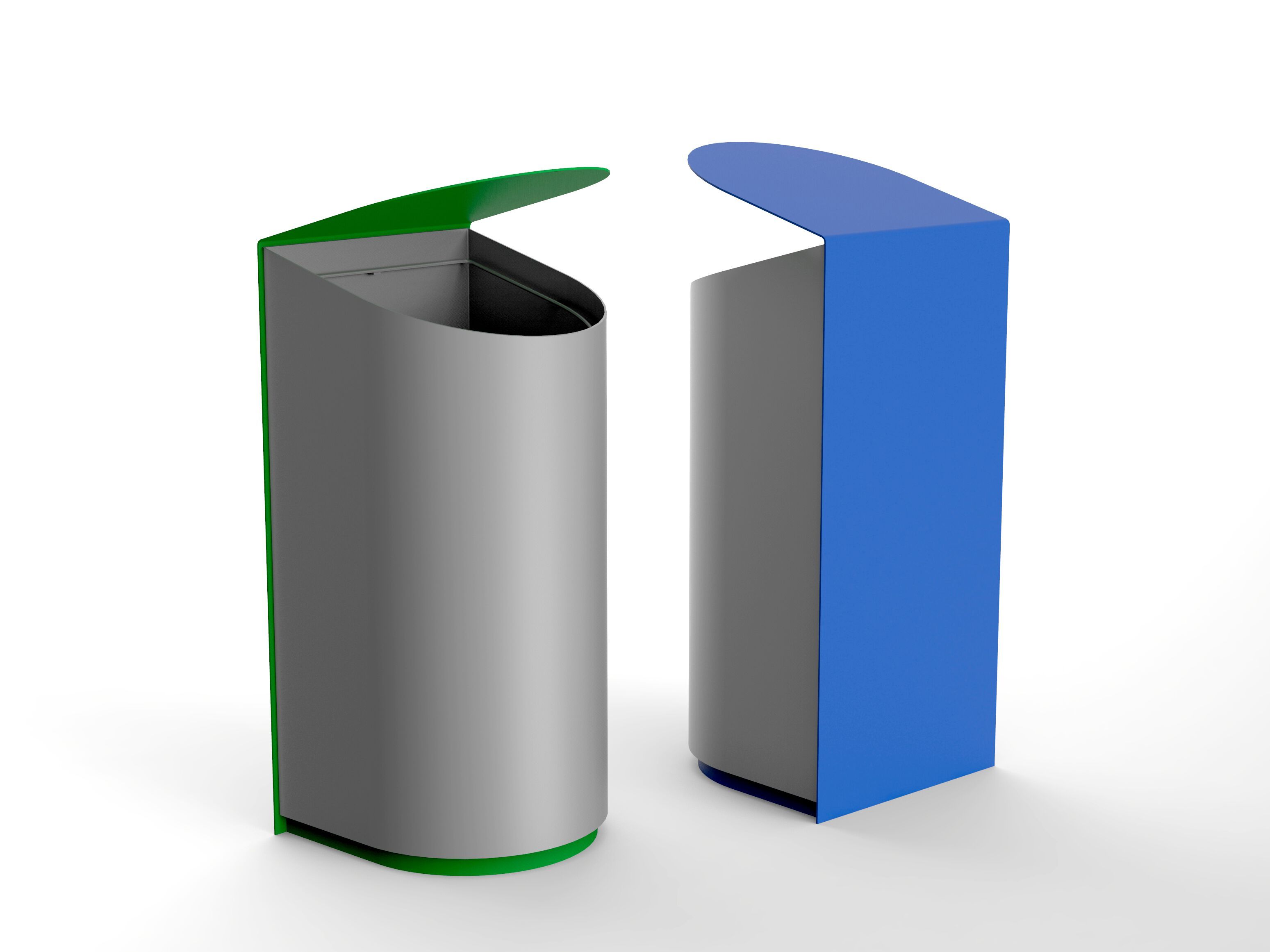 Держатель для мусора из листового металла с наружной крышкой CITYSì SKIN ARCH-00081398