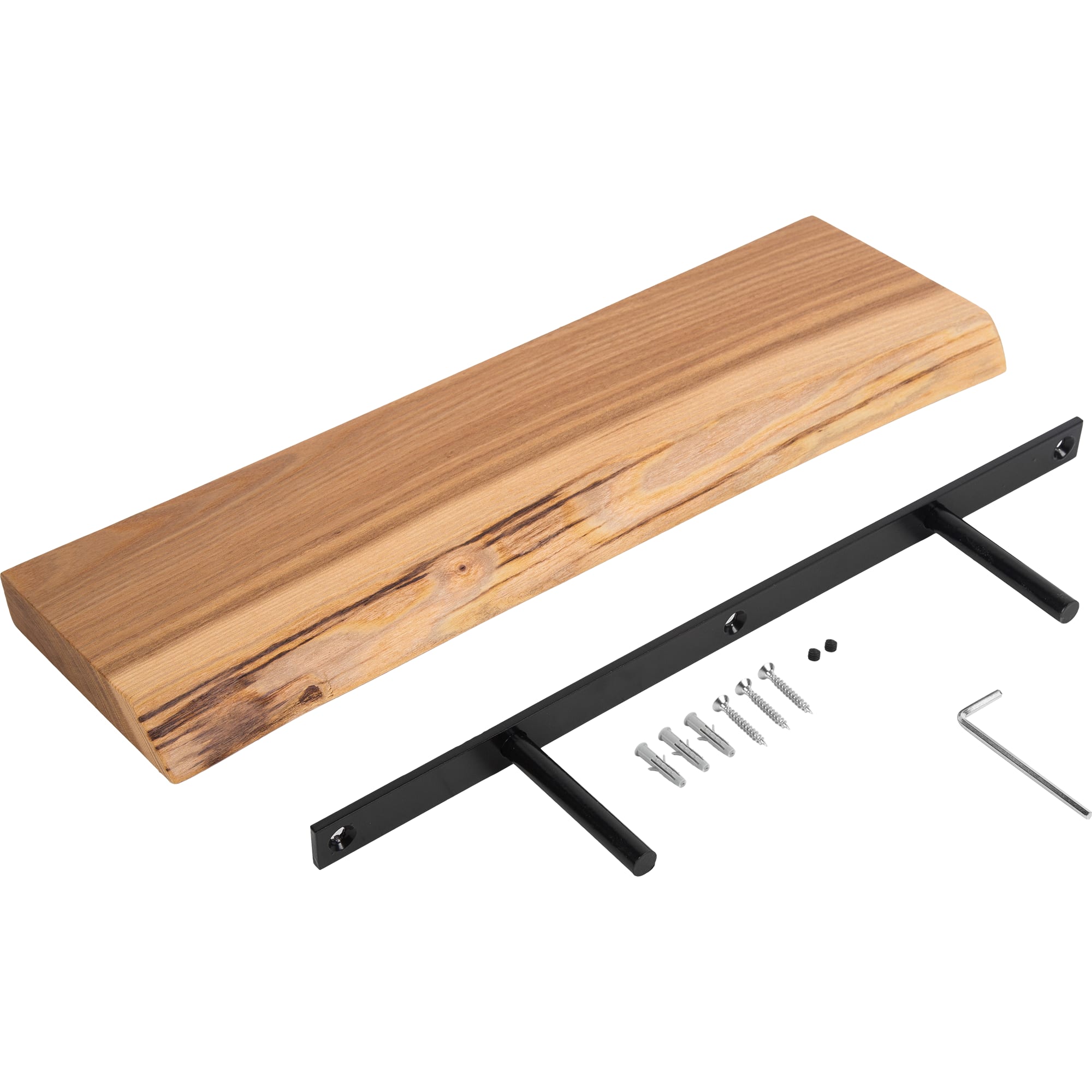 82255784 Полка прямая из массива карагача 40 см Santreyd  - Вид №2