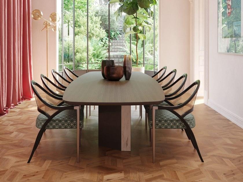 Jetclass Прямоугольный деревянный обеденный стол  Jar201 (a/b/c)  - Вид №2