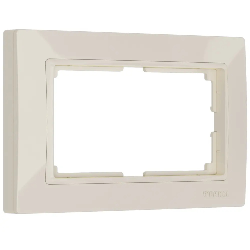 Рамка для двойной розетки Werkel Snabb Basic цвет слоновая кость STLM-2162405
