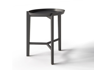 Алюминиевый низкий круглый журнальный столик