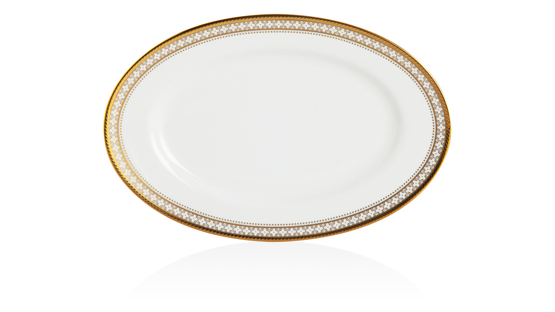 10657438 Noritake Сервиз столовый Noritake Трефолио,золотой кант на 6 персон 26 предметов, фарфор Фарфор костяной  - Вид №3