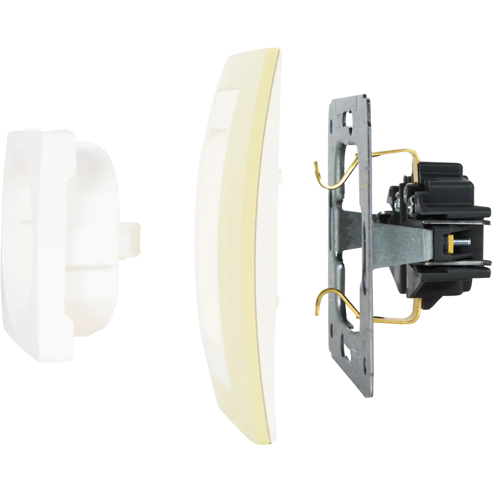 Рамка для розеток и выключателей Systeme Electric Unica 3 поста, цвет зелёное яблоко/белый STLM-2103959 - Вид №3