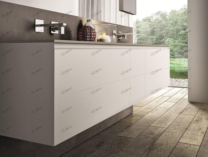 Ideagroup Двойная подвесная тумба под умывальник с ящиками Cubik sun-id-1489287