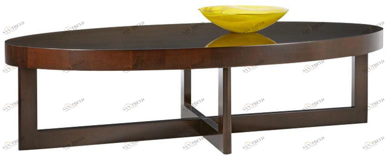 SELVA Овальный деревянный журнальный столик для гостиной  3032 