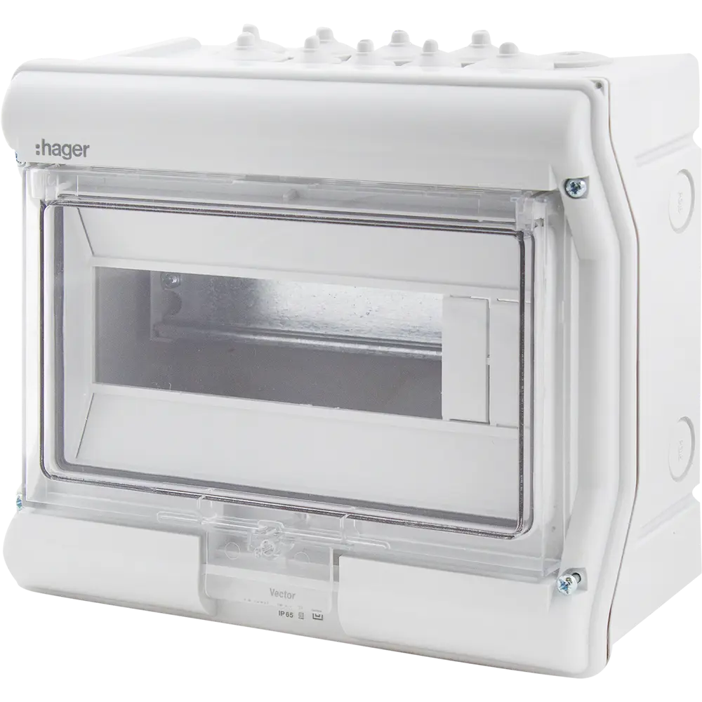 Щит распределительный навесной Hager Vector VS110TD 10 модулей IP65 пластик STLM-2136982