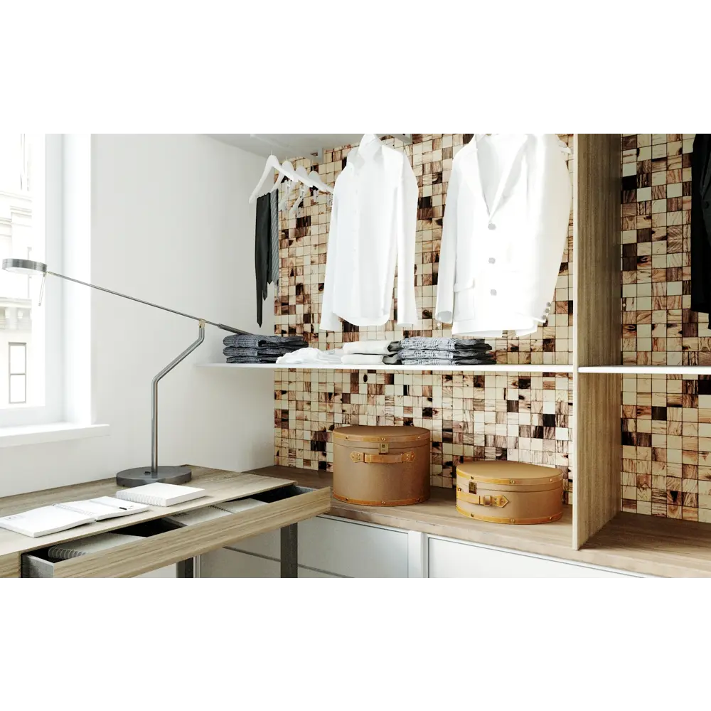 Деревянная мозаика РОСБИ 50x50 мм 300x300 мм Santreyd STLM-2047878