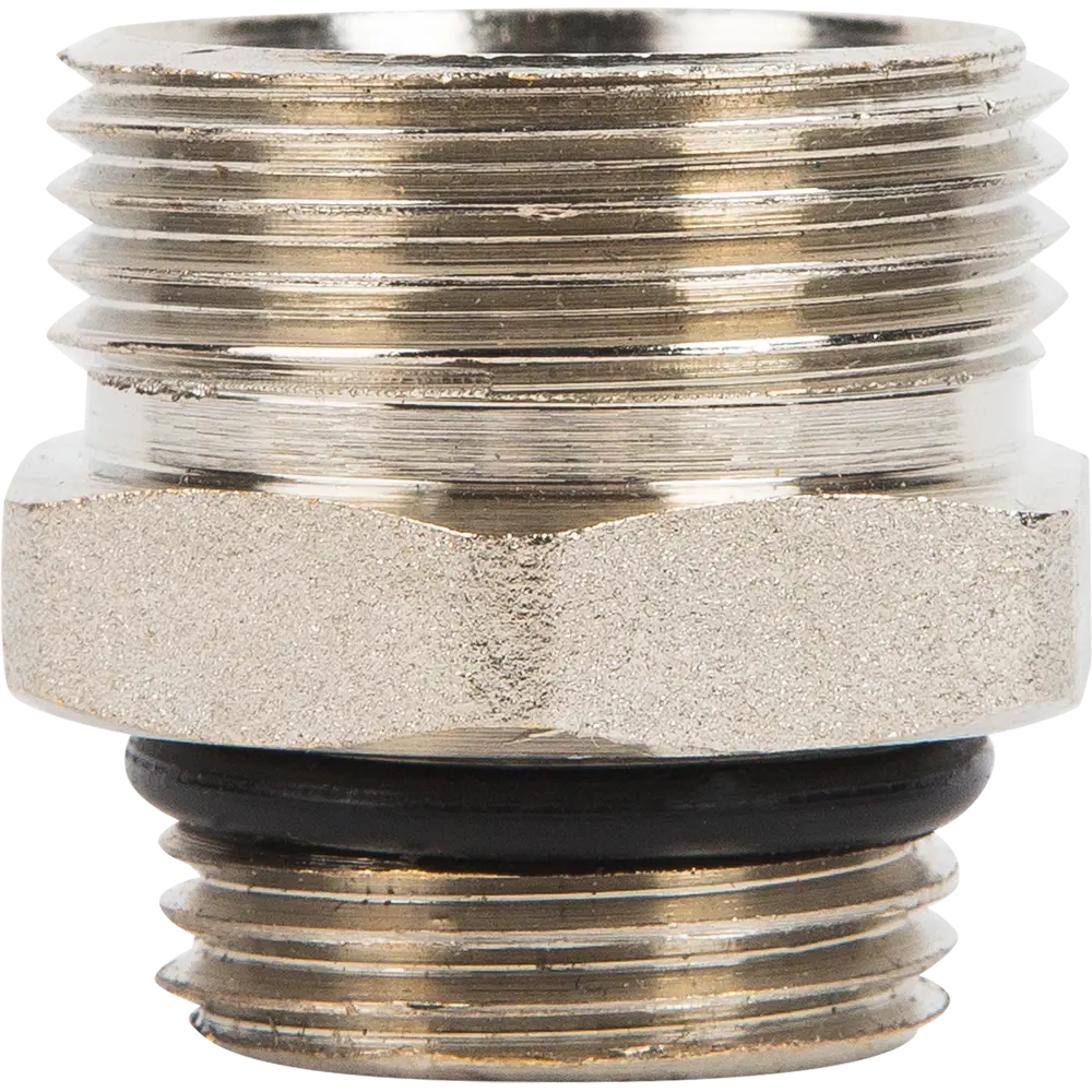 Ниппель переходной Valtec 1/2"- 3/4"ЕК евроконус НР Латунь никелированная VTr.580.NE.040E STLM-2112969 - Вид №1