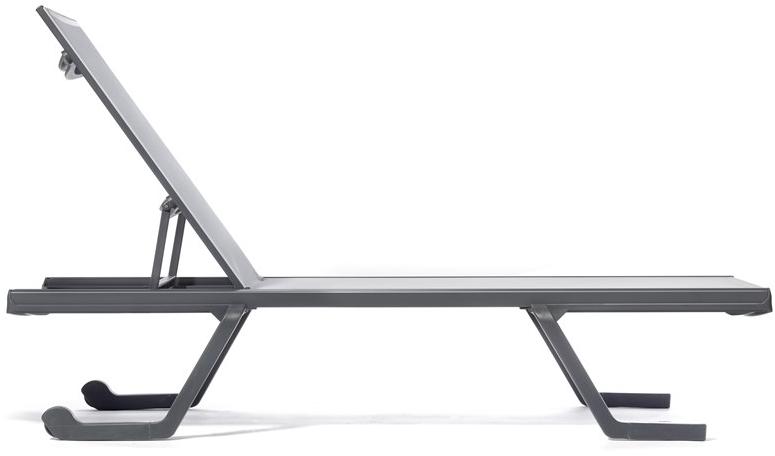 GABER Садовый шезлонг штабелируемый из сетки на колесиках sun-id-1384578 - Вид №2