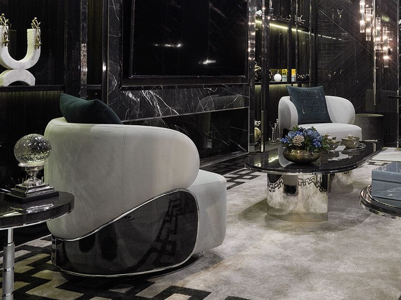 Тканевое вращающееся кресло с подлокотниками Zebrano Kailas ARCH-00125481 - Вид №3