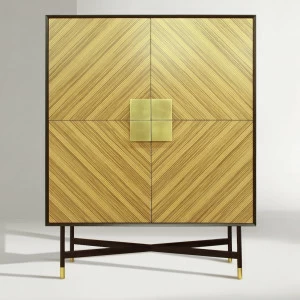 Барный шкаф с 2 дверцами зебрано Impala ACWD IMPALA 00-3981941 Бежевый