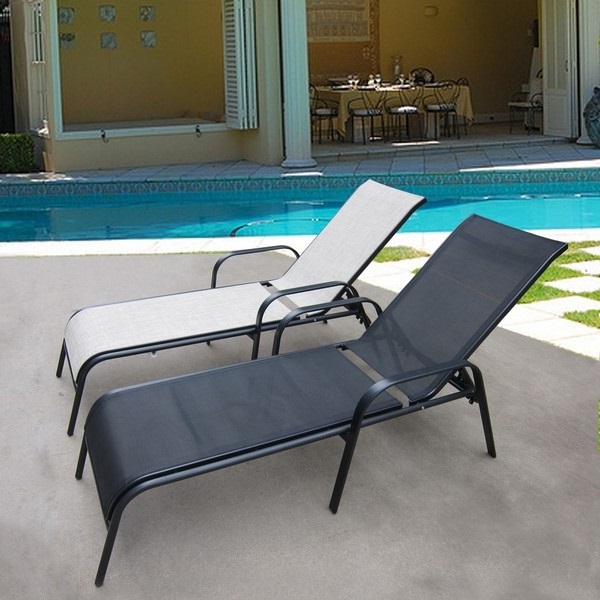 Шезлонг-лежак бежевый "Бирма-2" Beige AFINA  130443 Бежевый  - Вид №1