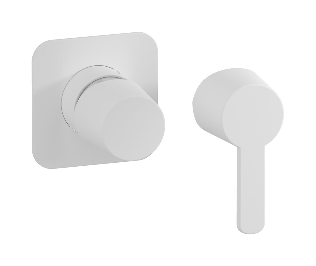 Внешние части встроенного смесителя на 1 потребителя WE ARE IB aa202cc Matt White TAAAC