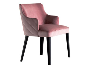 Мягкий тканевый стул с подлокотниками