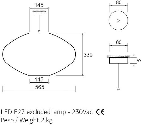 ENGI Металлический светодиодный подвесной светильник  Entr  - Вид №3