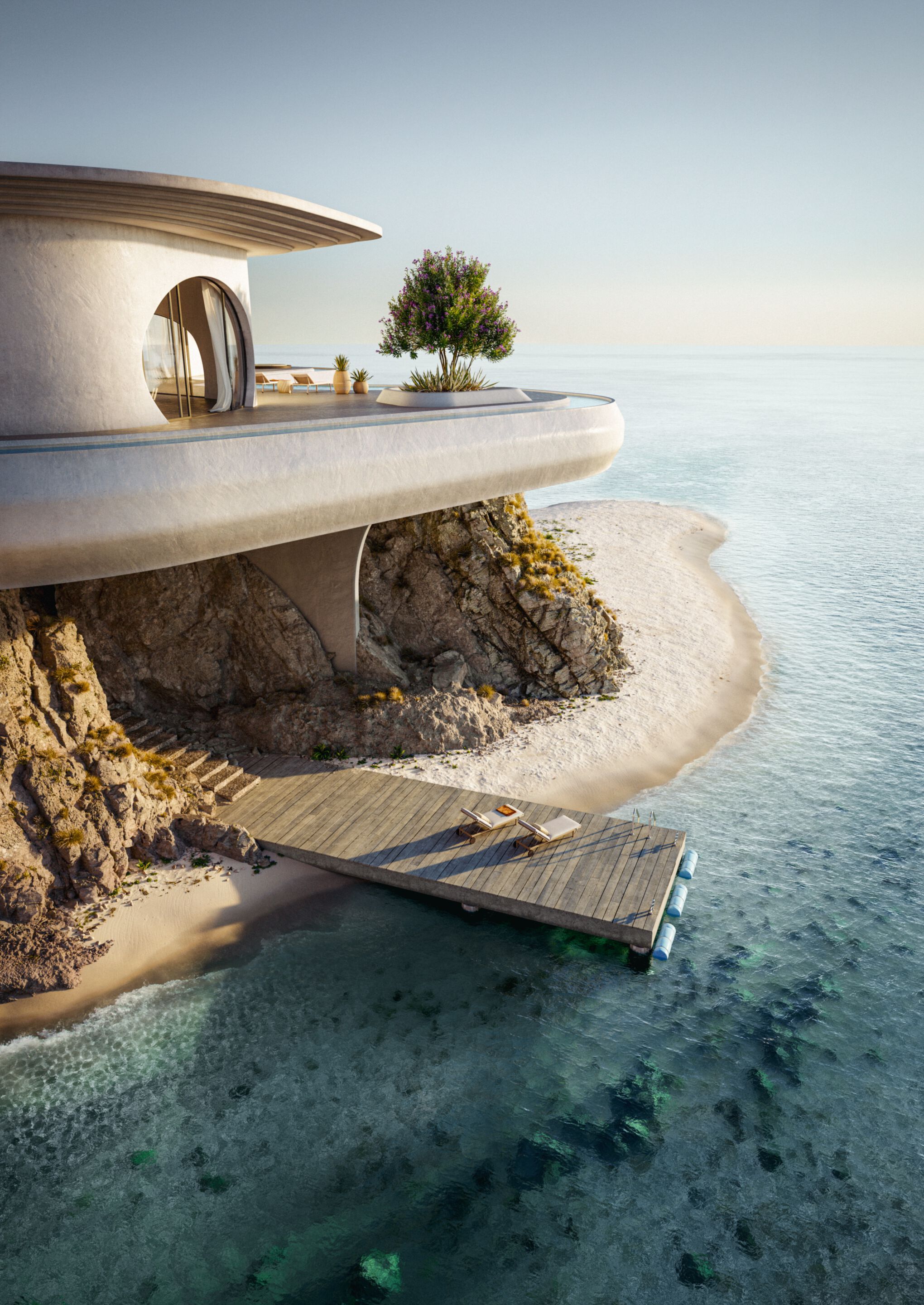 ТИК и ткань откидной садовый шезлонг DEDON TIBBO ARCH-00082802 - Вид №2