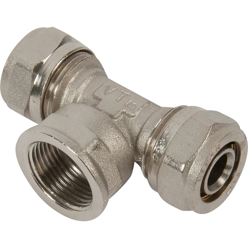 Тройник обжимной Valtec 20мм х 3/4" для систем водоснабжения 10519535 STLM-0000576
