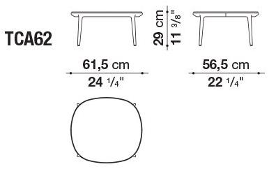 Maxalto Квадратный мраморный журнальный столик Caratos sun-id-1483965 - Вид №2