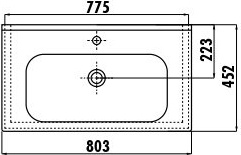 ID060-00CB00E-0000 Раковина ID060 мебельная (45*60см) Creavit  - Вид №1