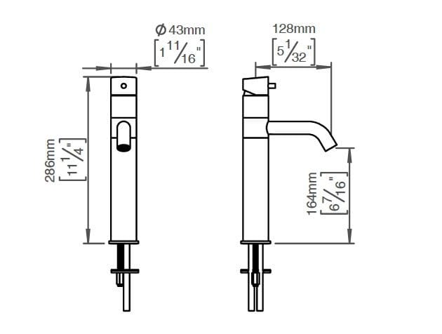 Высокий смеситель для раковины из нержавеющей стали D LINE Qtoo ARCH-00142256 - Вид №8