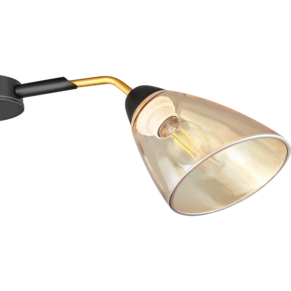 Люстра потолочная Jlight Alma 3152/3C 3 лампы E27 60W цвет черный и матовое золото 85233254 STLM-2163984  - Вид №5