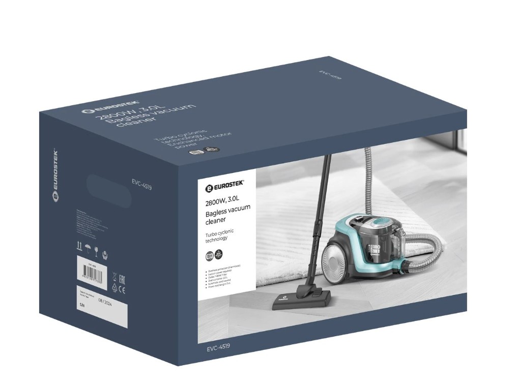 9202967 Пылесос Eurostek EVC-4519 бирюзовый STDN-0111836 - Вид №6