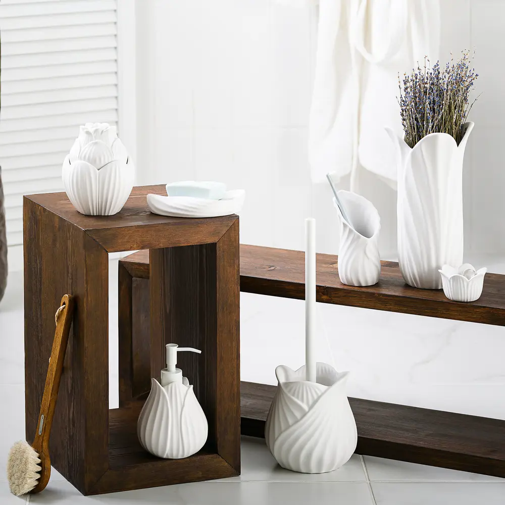 Ваза Fleur цвет белый Santreyd STLM-2184974 - Вид №3