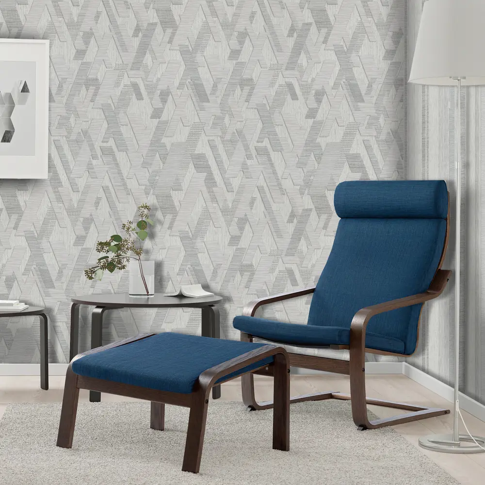 Обои флизелиновые Полосы серые 1.06 м 0420-2 Santreyd STLM-2021815 - Вид №3