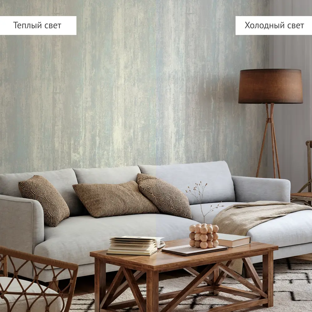 Обои флизелиновые Walldecor Exclusive Джерси серые 1.06 м 75232-14 89449388 STLM-2127727 - Вид №5