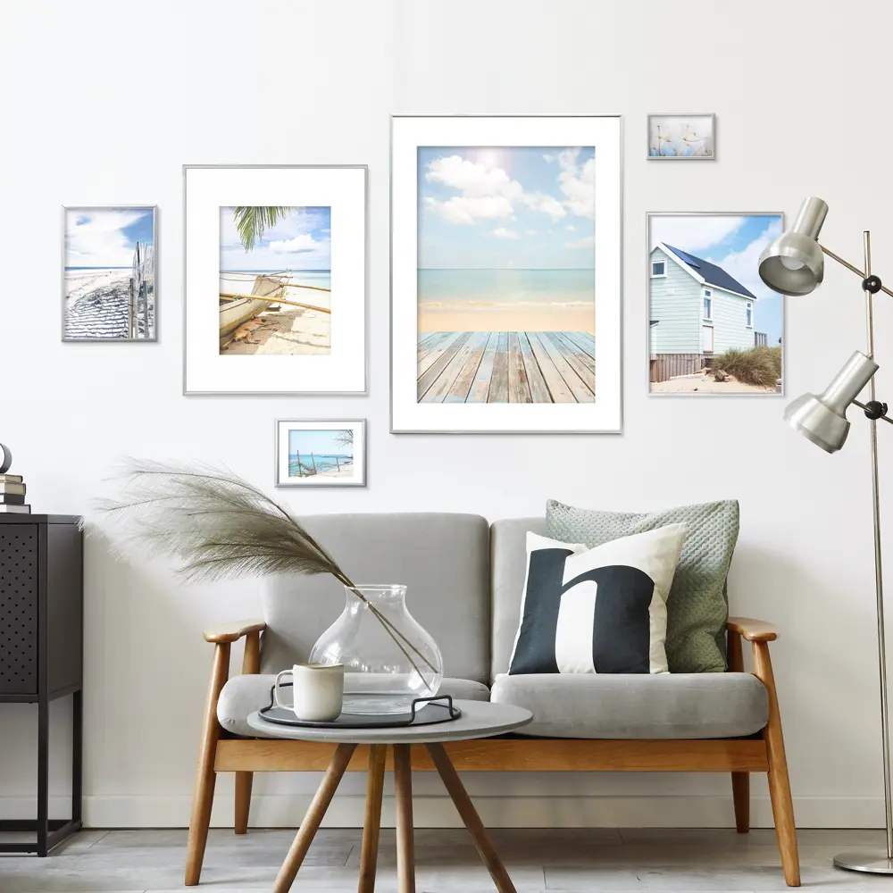 Фоторамка Kreaforta Lila серебристая 40×50 см для интерьера 89398525 STLM-1582731 - Вид №3