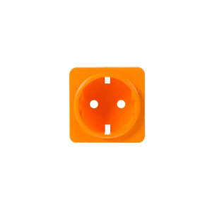 Накладка для розетки с заземлением Lexman Cosy, цвет оранжевый