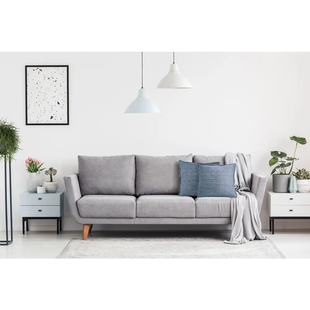 Подушка «Джини» 43x43 см цвет синий LINEN WAY STLM-2105239 - Вид №3