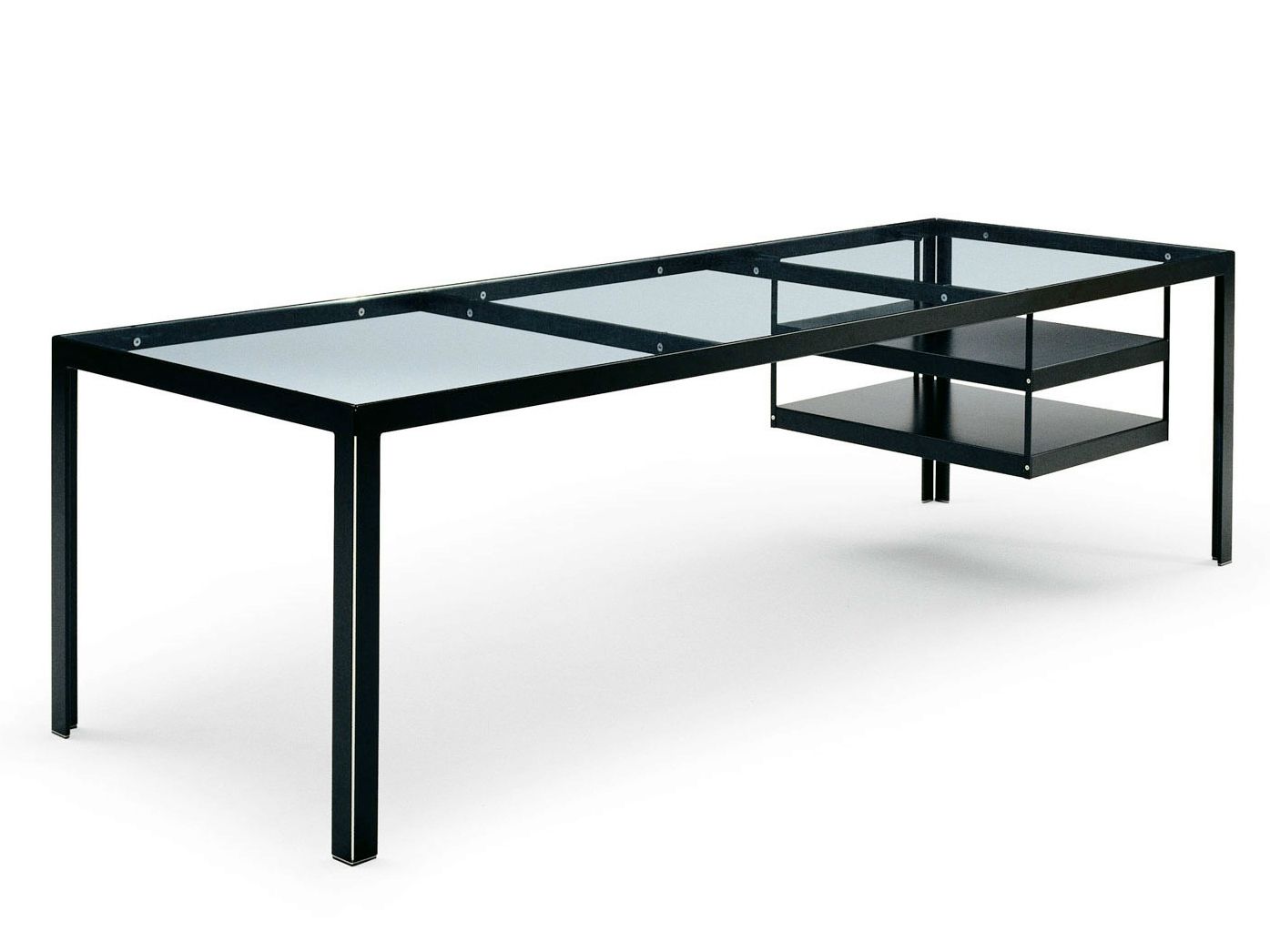 Стеклянный прямоугольный рабочий стол B&B Italia Project проект 1 ARCH-00107589