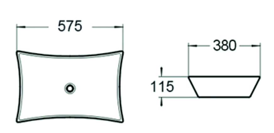 Раковина чаша SL-1062 SANTILINE  - Вид №1