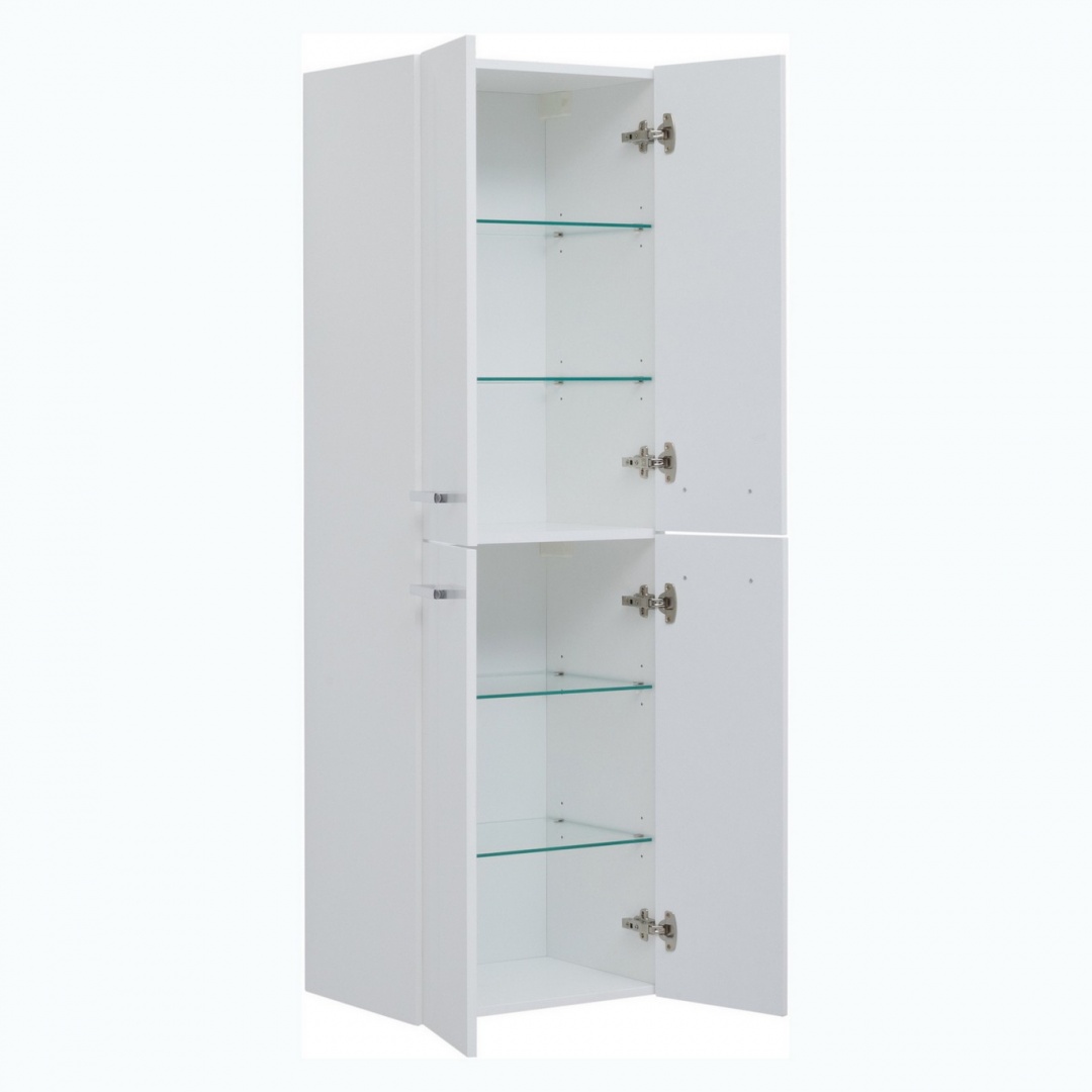 Пенал 50, 4 дверки, стекл. Полки DREJA 770301W - Вид №1