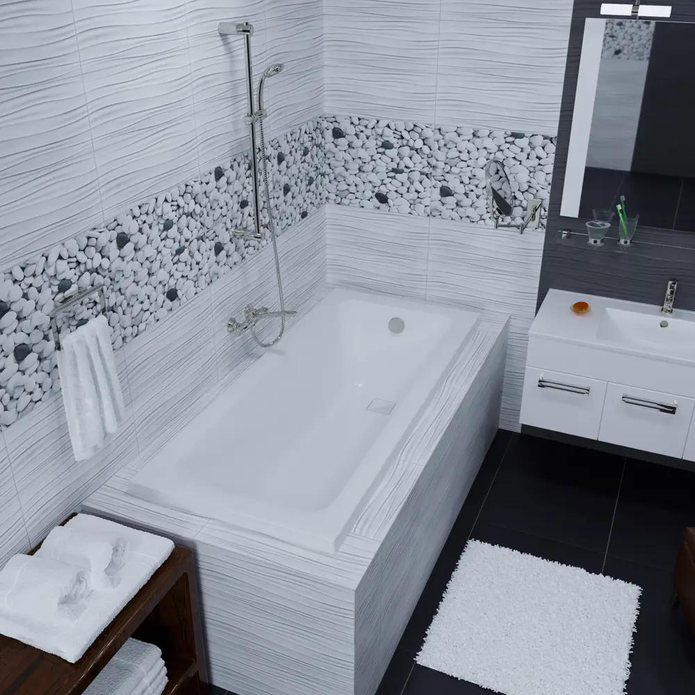 Акриловая ванна Sensea Remix 180×80 см для комфортного отдыха 82279914 STLM-0023940 - Вид №1