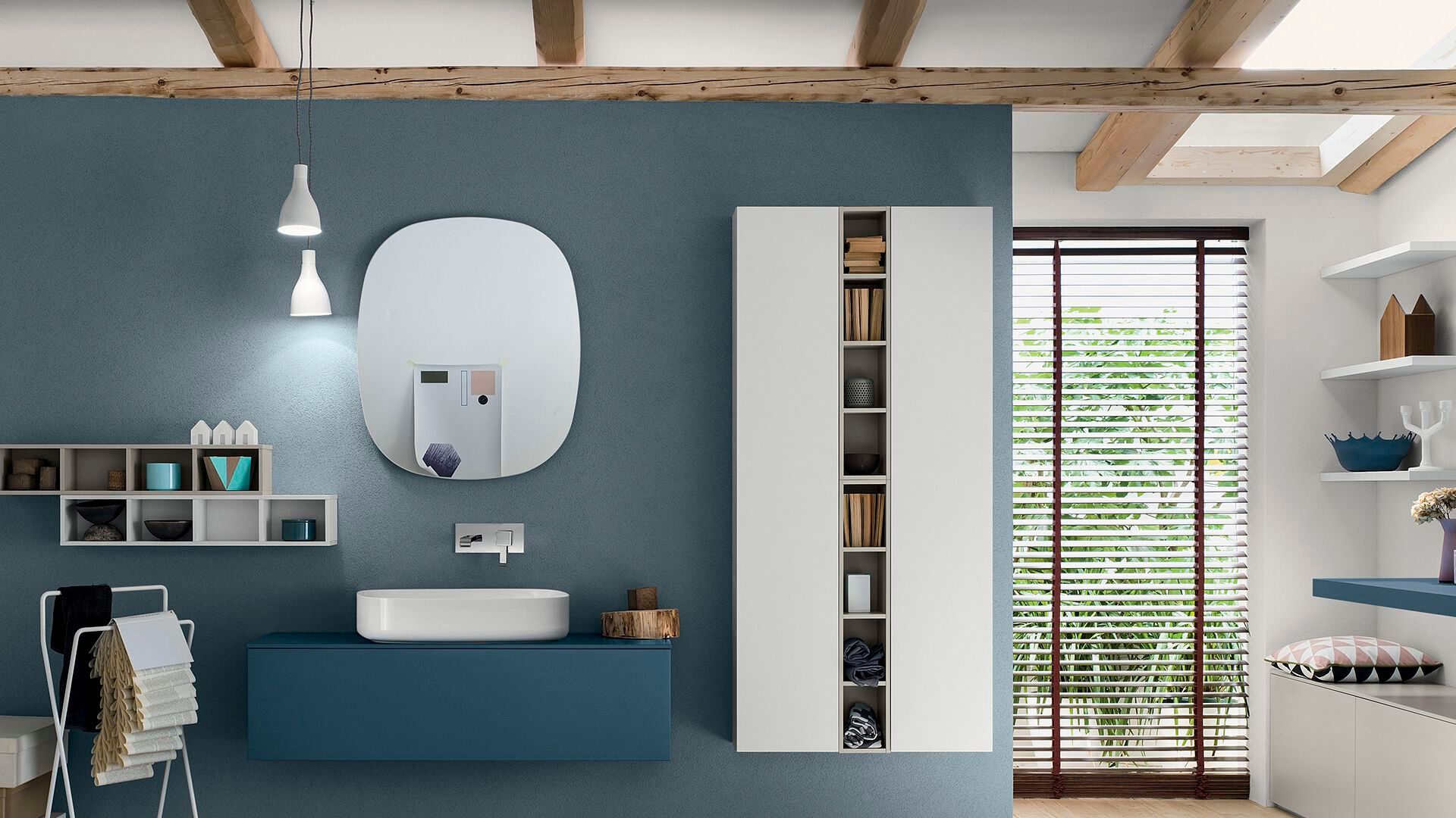 Настенное зеркало для ванной комнаты INDA® FUSINE ARCH-00093230 - Вид №2