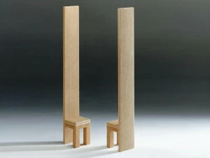 Mirabili Деревянный стул с высокой спинкой Mirabili arte d'abitare