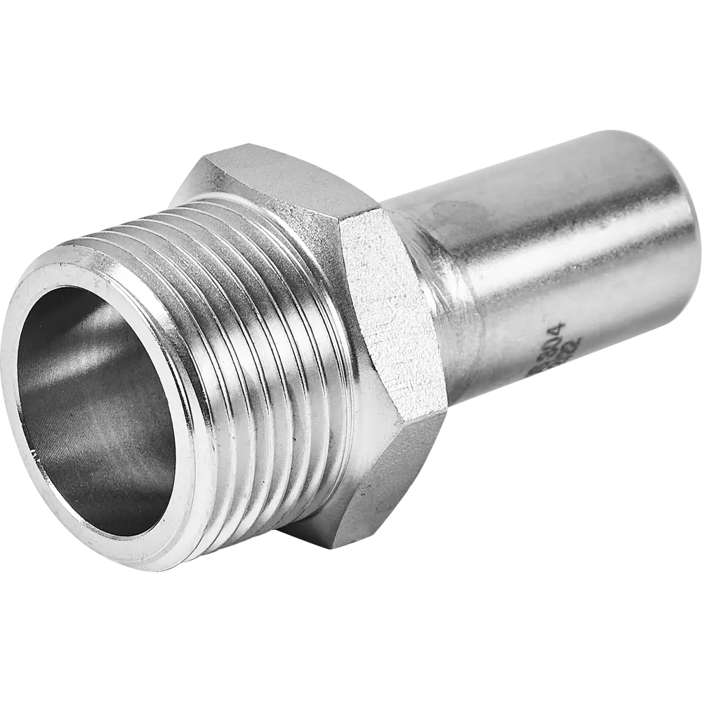 Муфта переходная Rommer 1"x22 мм НПр-НР нержавеющая сталь STLM-2001483 - Вид №2