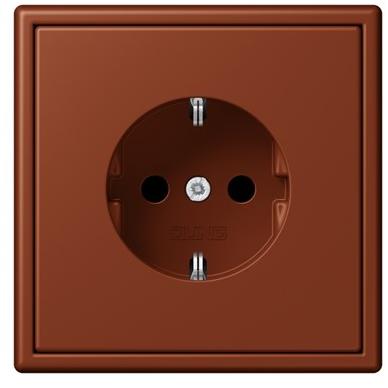 JUNG Пластиковая электрическая розетка Ls 990 les couleurs® le corbusier sun-id-1370154 - Вид №3