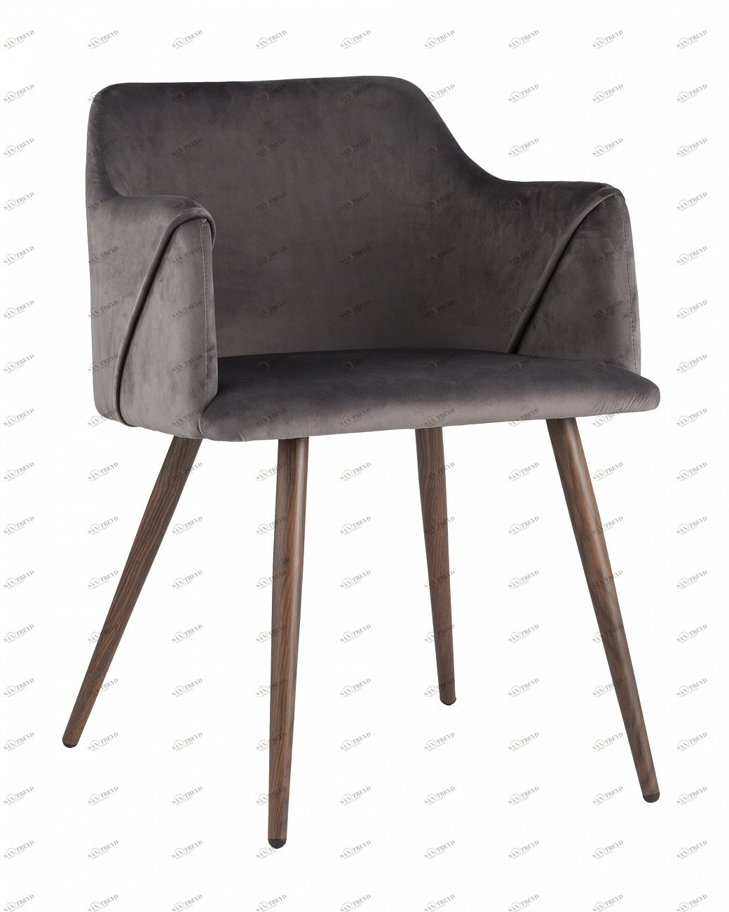 Стул со спинкой серый "Монарх" STOOL GROUP ДИЗАЙНЕРСКИЕ, ИНТЕРЬЕРНЫЕ 00-3946185 Серый 