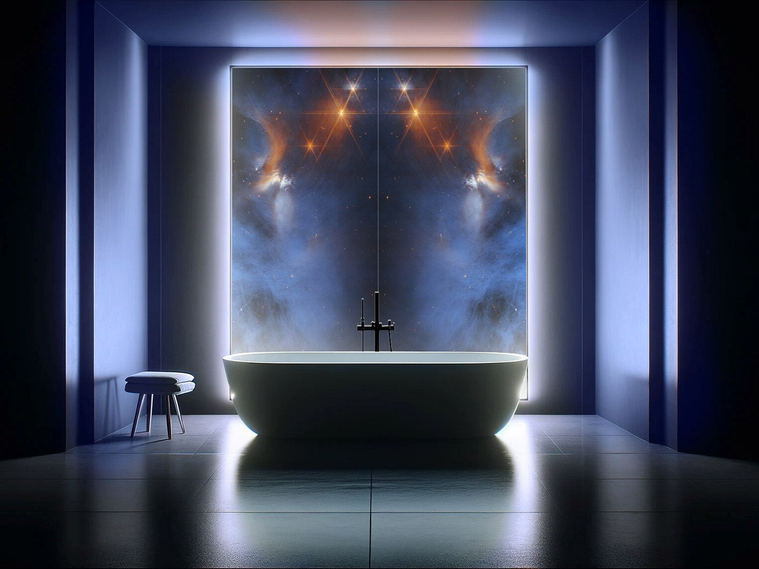 Декоративная панель из алюминия, стекла или ПММА Tecnografica Webb Telescope ARCH-00057864