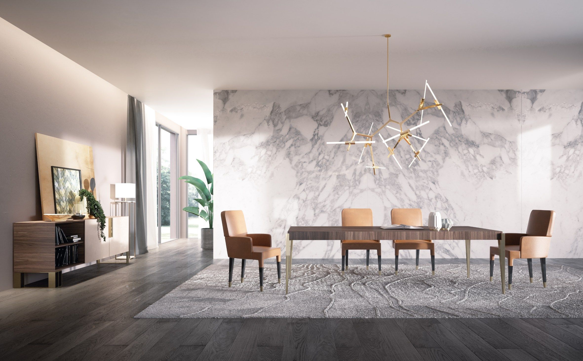 Прямоугольный деревянный обеденный стол Capital Collection харизма ARCH-00121223 - Вид №2