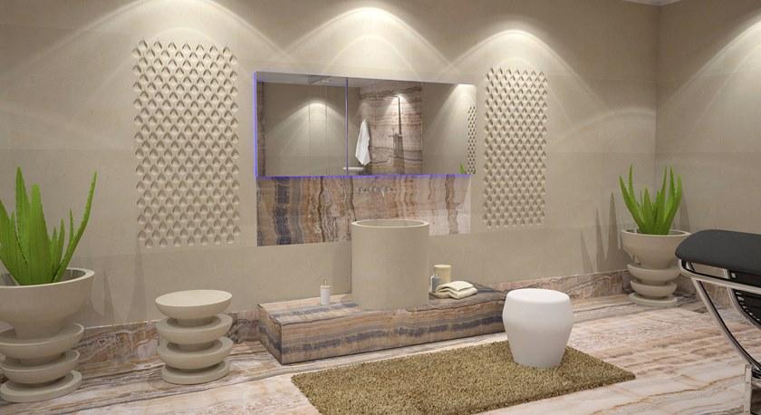 PIMAR Садовый табурет из камня Лечче Ondulation Ca14  - Вид №1