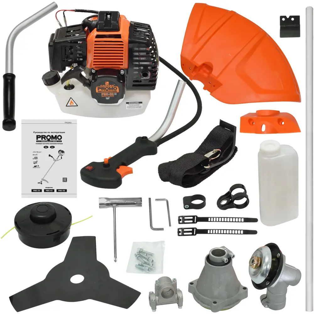 Мотокоса бензиновая Carver PBC 52 2 л.с STLM-2070772 - Вид №2