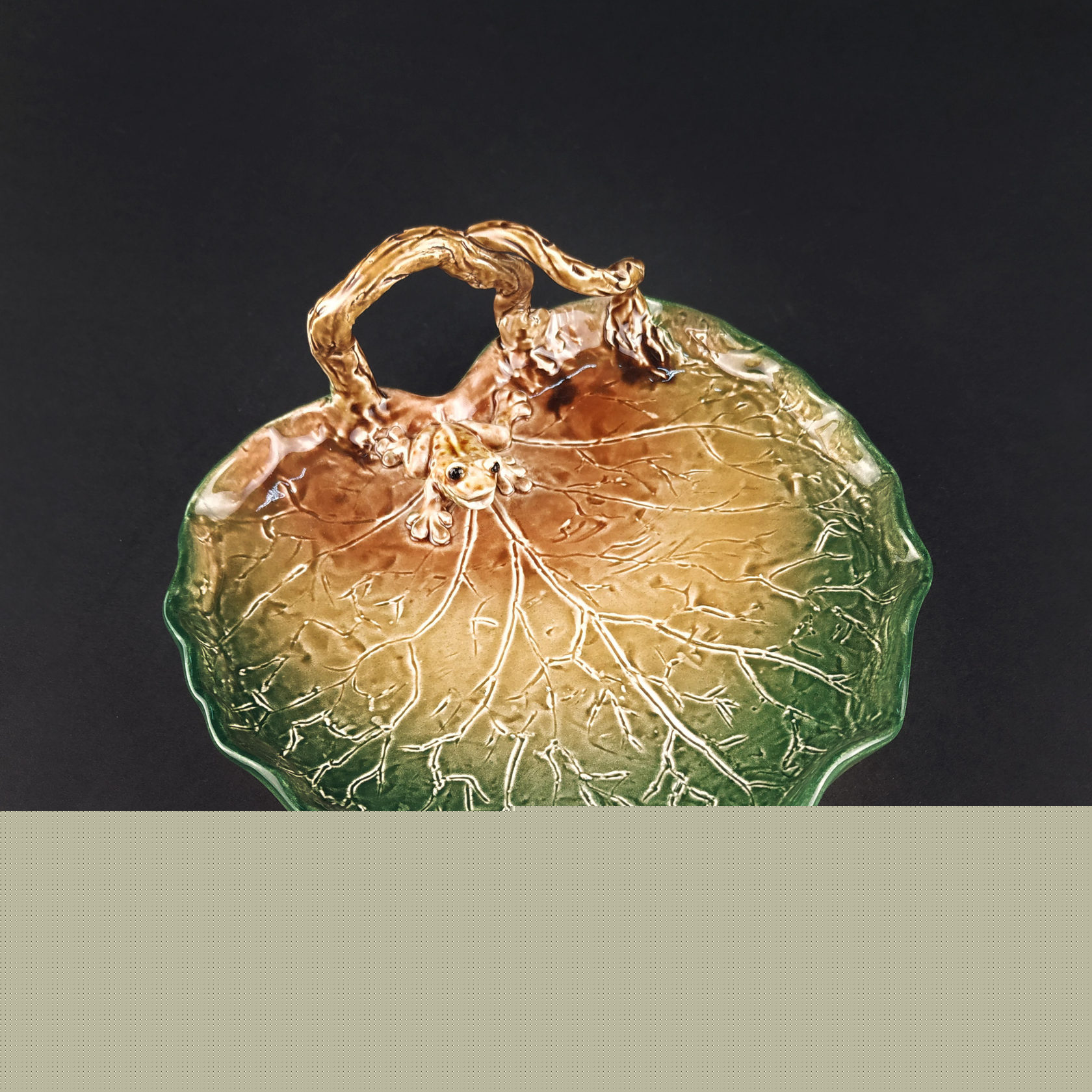 Блюдо дополнительное Зелено-оранжевый PROVANSFAIENCE sun-id-994488 - Вид №1