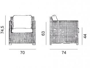 Gervasoni Кресло с подлокотниками Wk sun-id-1435291 - Вид №3