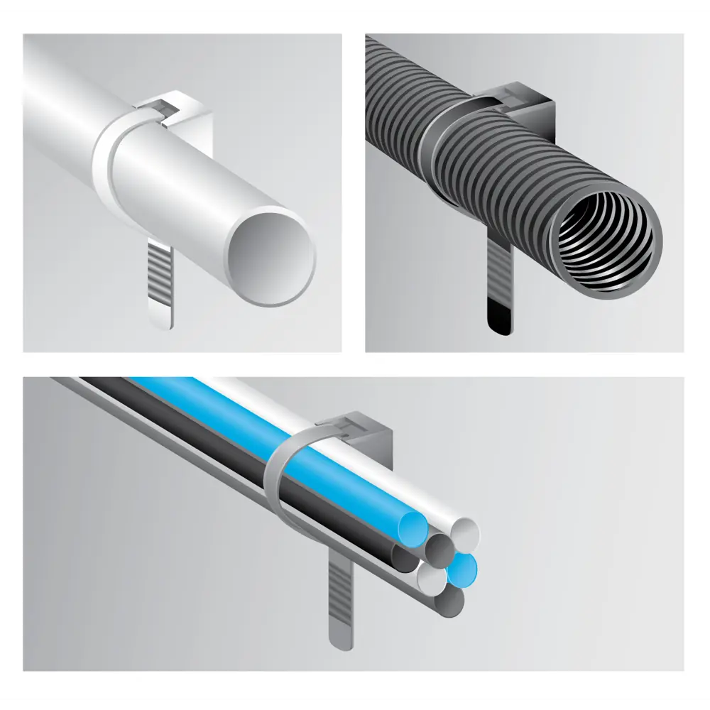 Хомут для труб и кабелей 16-32 мм цвет чёрный, 10 шт ЕВРОПАРТНЕР STLM-2177951 - Вид №4