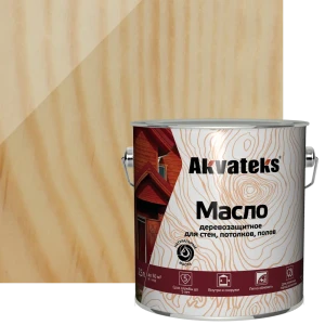 Akvateks Деревозащитное масло для интерьера и экстерьра 2.5 л 86364478